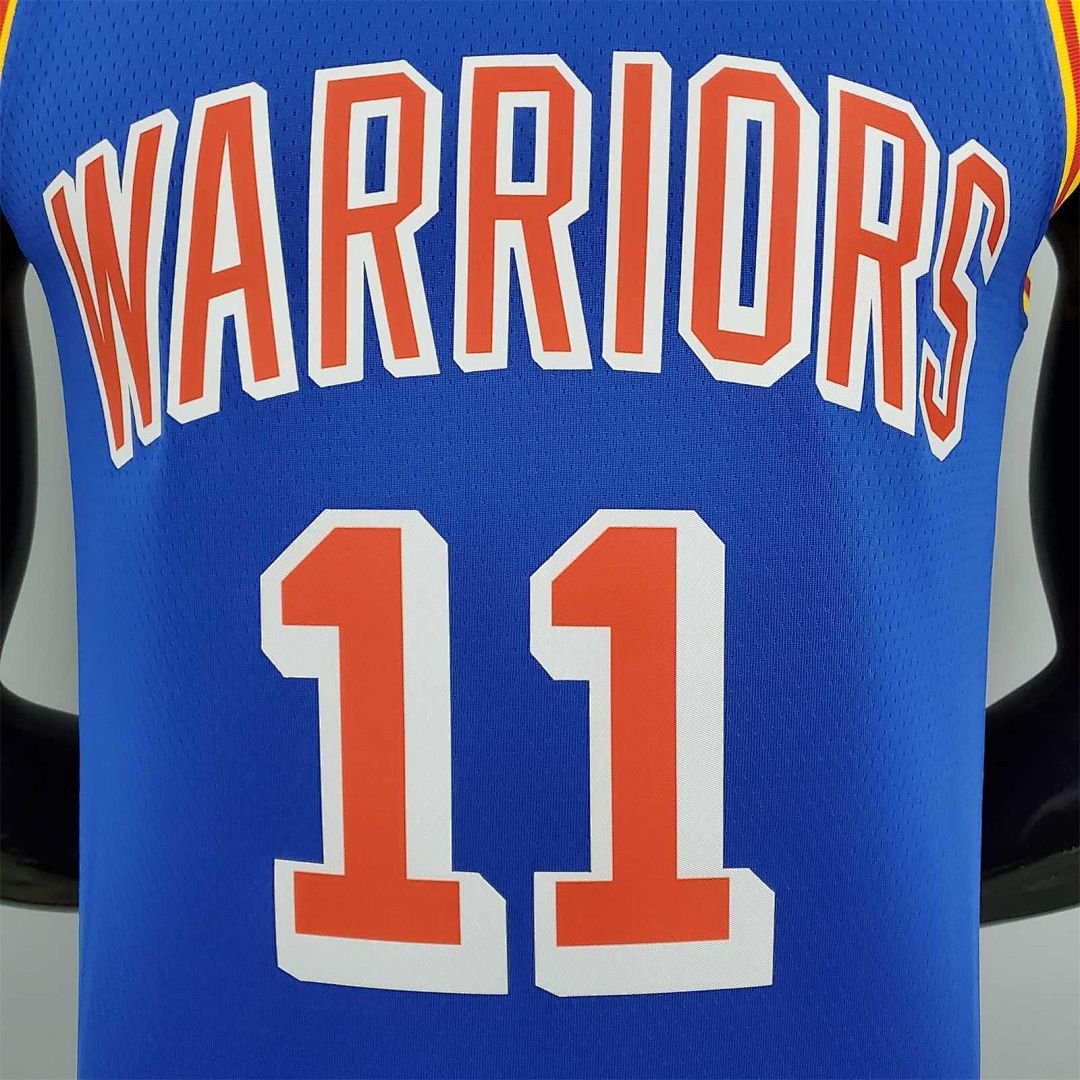 75th Anniversary Thompson #11 Warriors Retro Blue 5