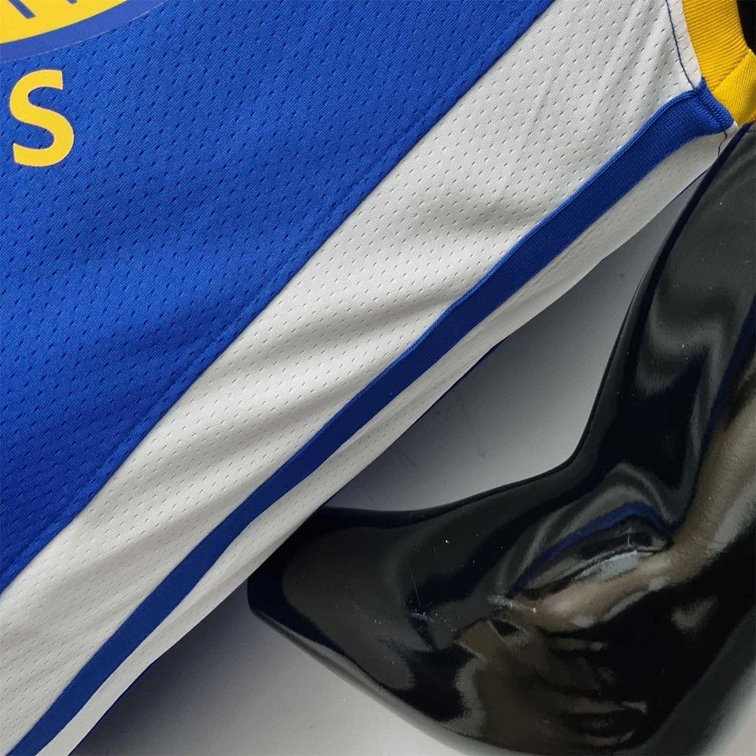 75th Anniversary Toscano#95 Golden State Warriors Mexico Exclusive Blue NBA Jersey 9