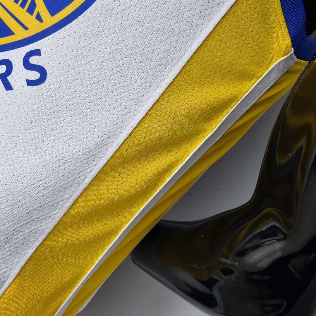 75th Anniversary Toscano#95 Golden State Warriors Mexico Exclusive White NBA Jersey 6