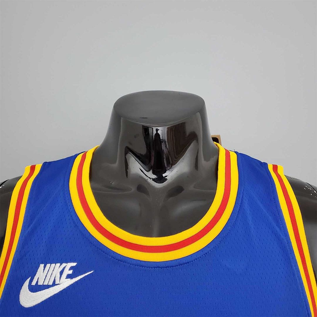 75th Anniversary Wiggins #22 Warriors Retro Blue 4