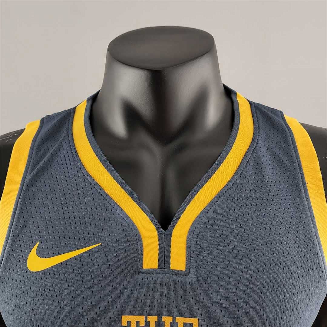 2018 Curry#30 Golden State Warriors Grey NBA Jersey 5