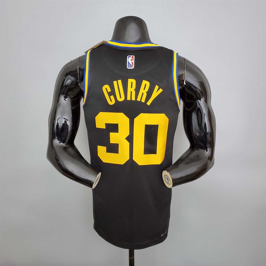 2022 75th Anniversary Curry #30 Warriors City Edition Black 2