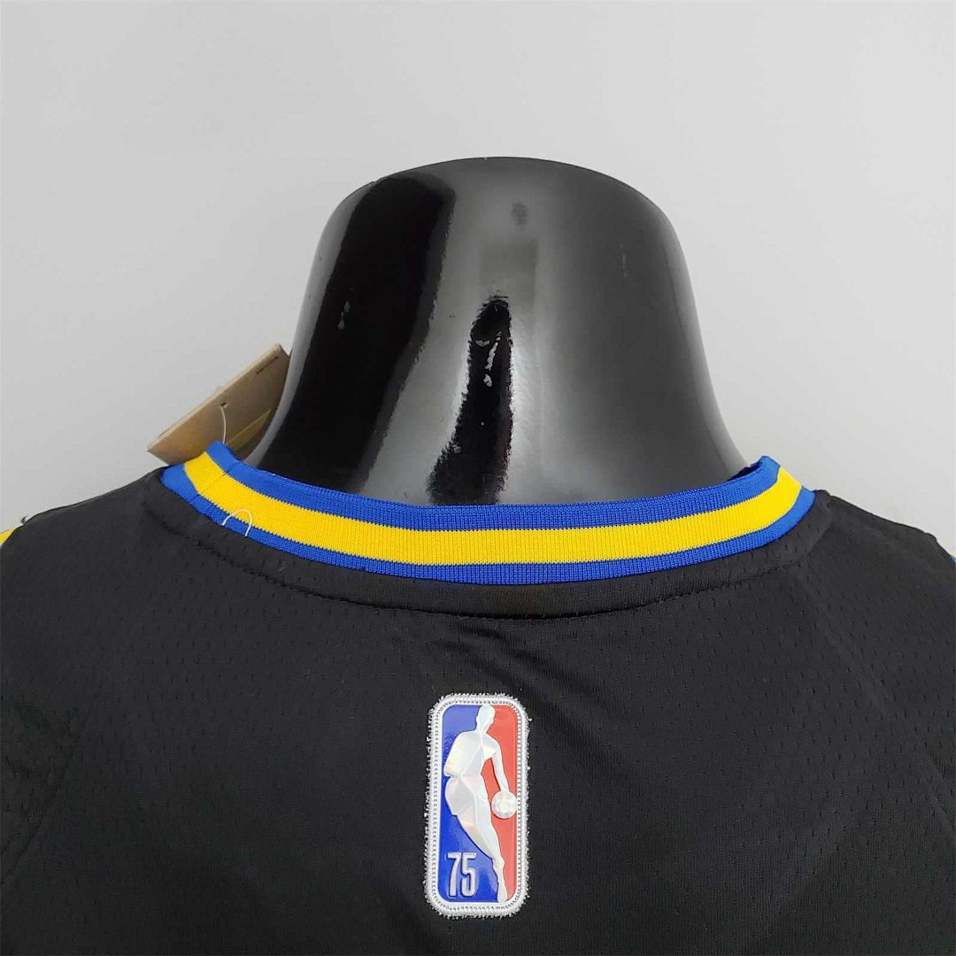 2022 75th Anniversary Golden State Warriors Curry #30 Mexico Edition Black NBA Jersey 2