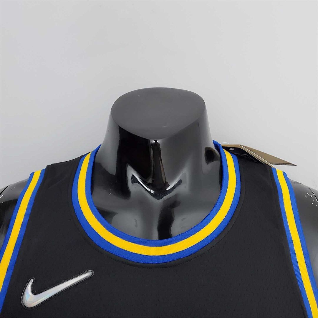 2022 75th Anniversary Golden State Warriors Curry #30 Mexico Edition Black NBA Jersey 6