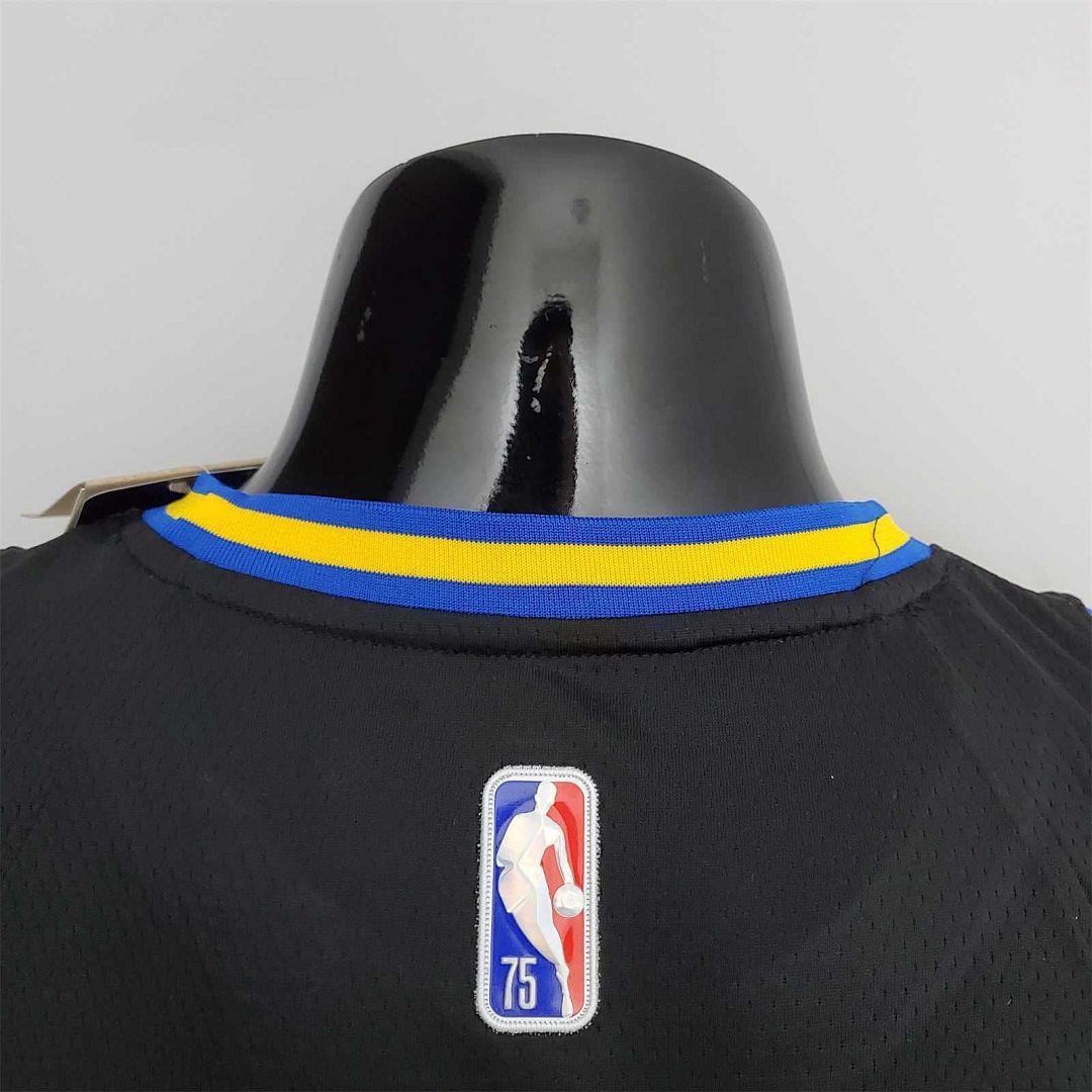 2022 75th Anniversary Golden State Warriors Thompson #11 Mexico Edition Black NBA Jersey 10