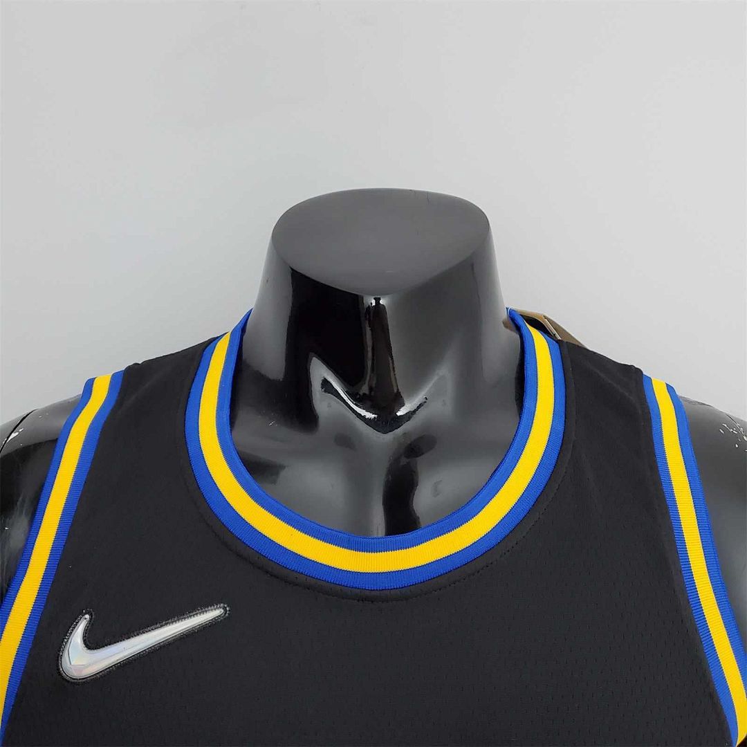 2022 75th Anniversary Golden State Warriors Thompson #11 Mexico Edition Black NBA Jersey 4