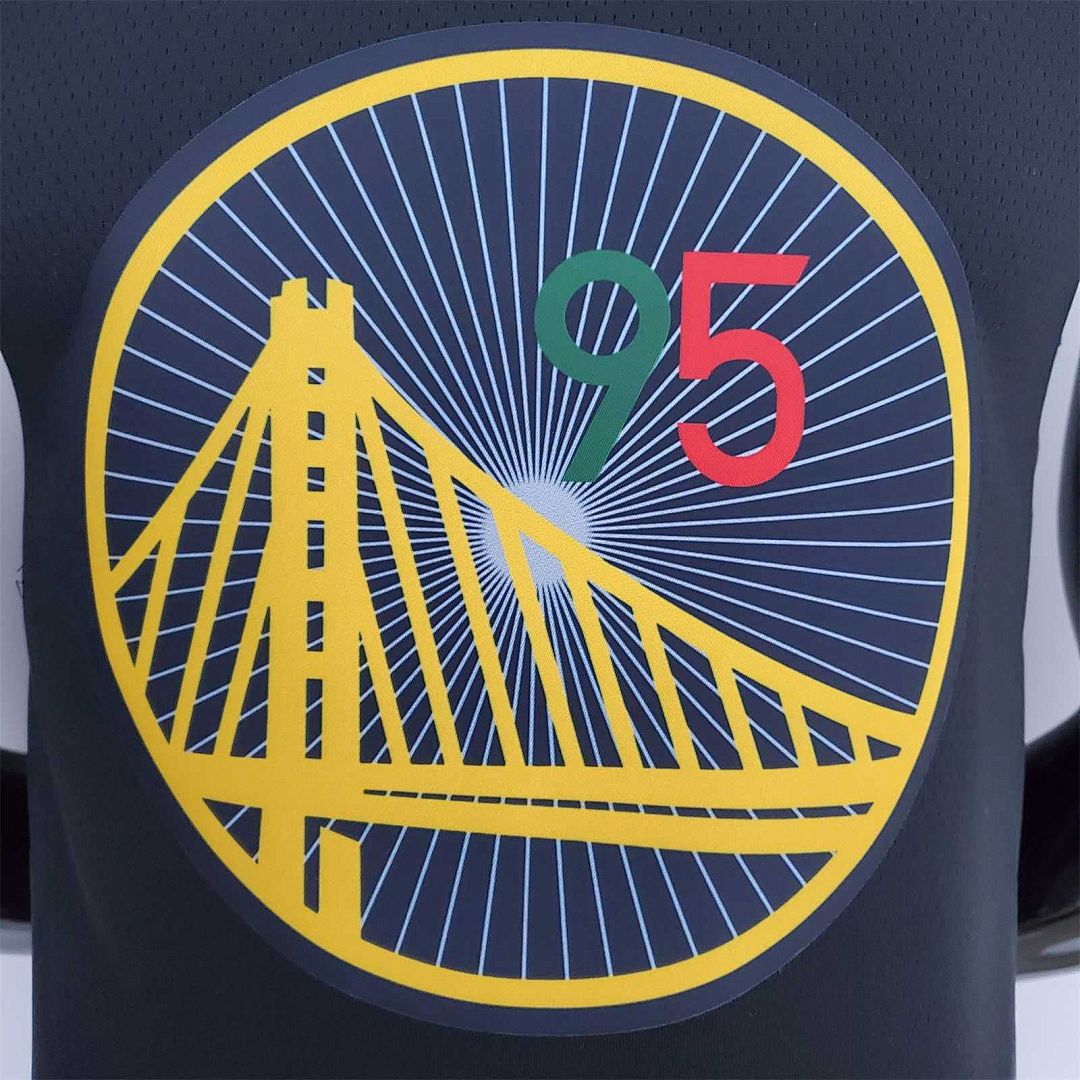 2022 75th Anniversary Golden State Warriors TOSCANO#95 Mexico Edition Black NBA Jersey 2