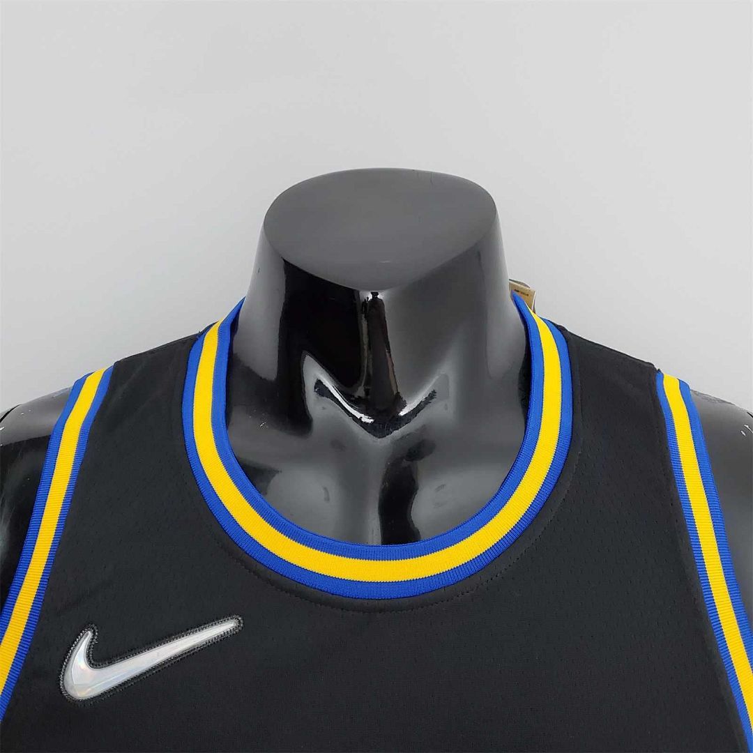 2022 75th Anniversary Golden State Warriors TOSCANO#95 Mexico Edition Black NBA Jersey 3