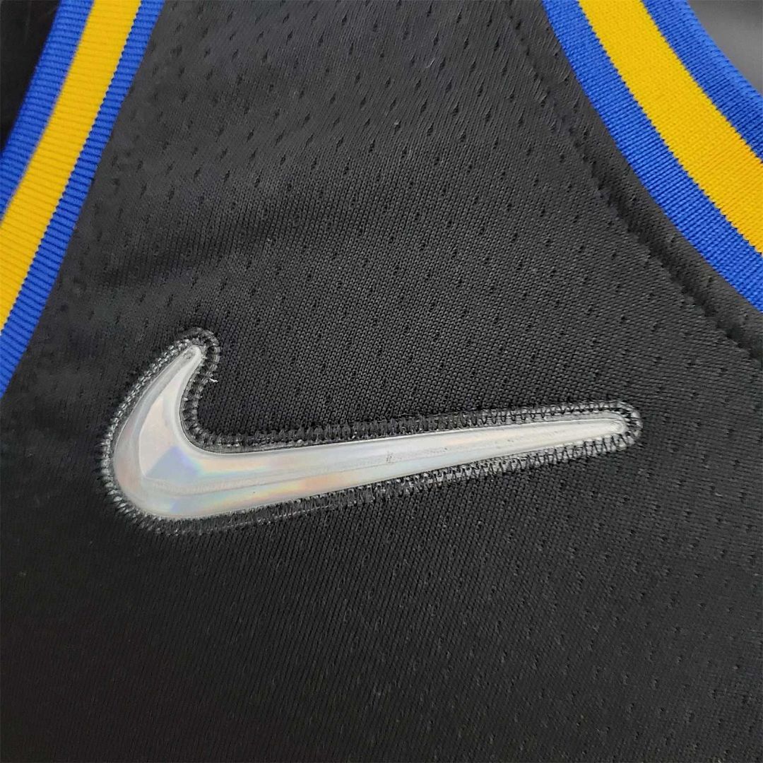 2022 75th Anniversary Golden State Warriors TOSCANO#95 Mexico Edition Black NBA Jersey 4