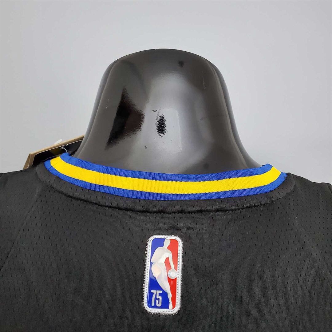 2022 75th anniversaire Iguodala #9 Warriors City édition noir 4