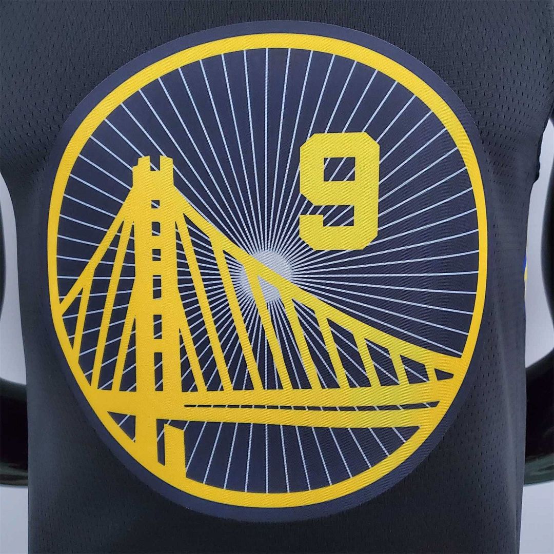 2022 75th anniversaire Iguodala #9 Warriors City édition noir 5