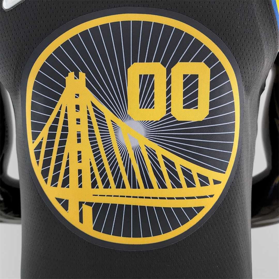 2022 75th Anniversary KUMINGA #00 Warriors City Edition Black NBA Jersey 5
