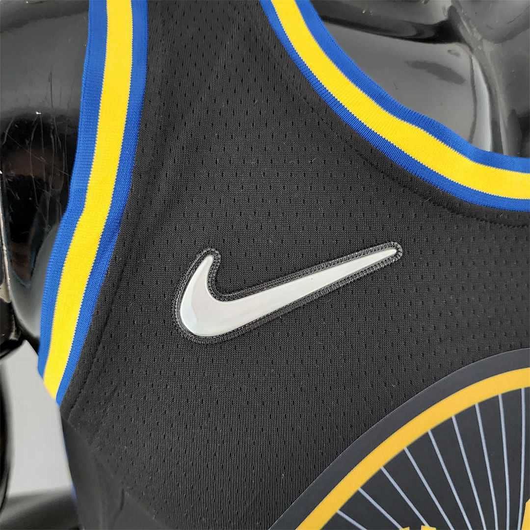 2022 75th Anniversary KUMINGA #00 Warriors City Edition Black NBA Jersey 7