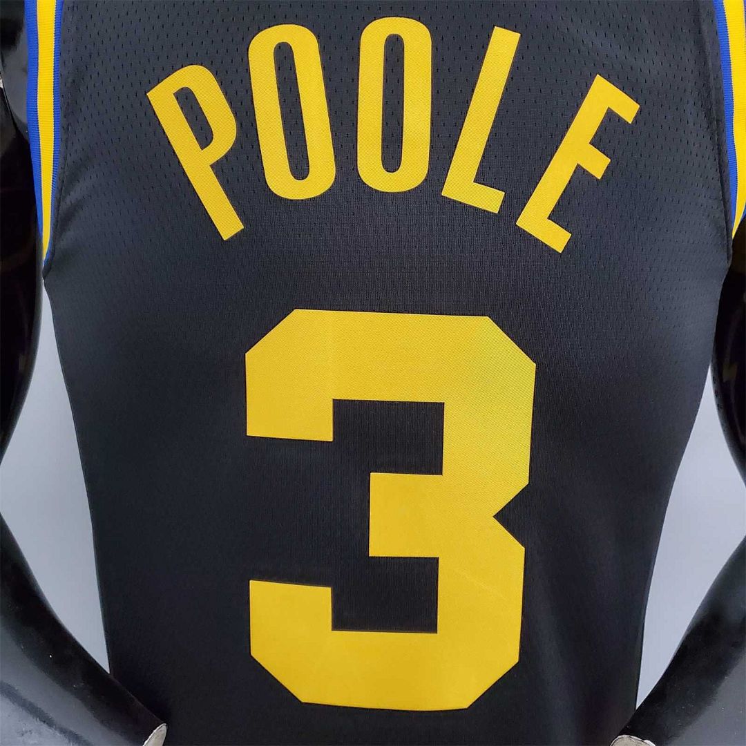 2022 75th Anniversary Poole #3 Warriors City Edition Black 4