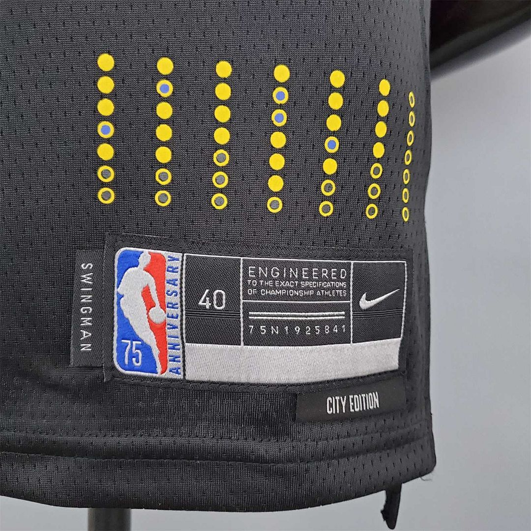 2022 75th Anniversary Thompson #11 Warriors City Edition Black 4