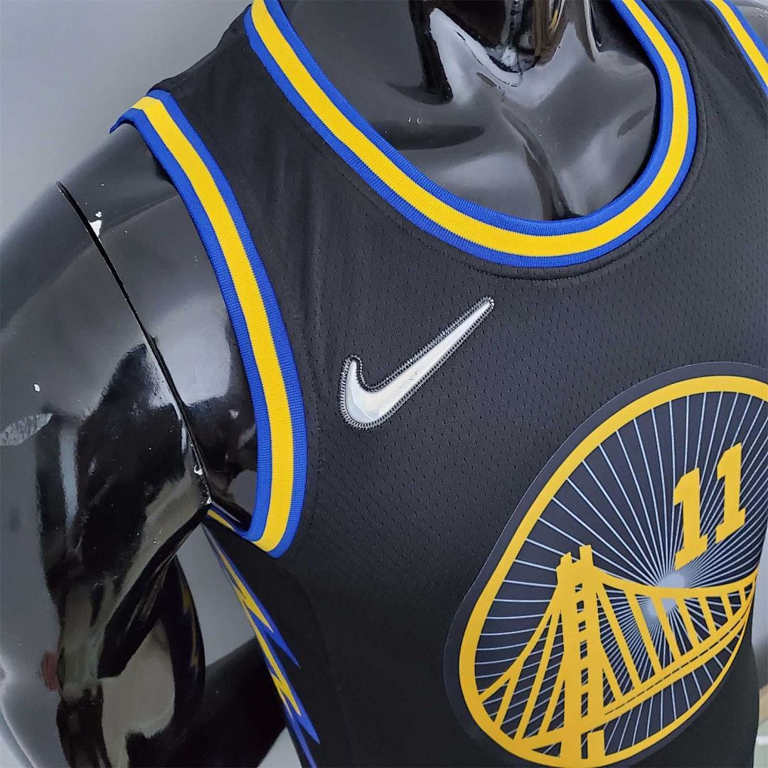 2022 75th Anniversary Thompson #11 Warriors City Edition Black 6