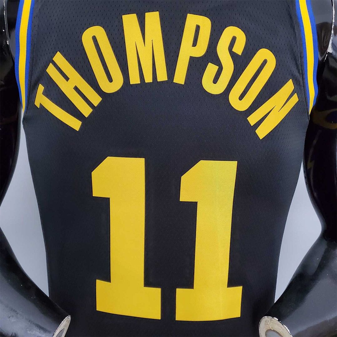 2022 75th Anniversary Thompson #11 Warriors City Edition Black 8