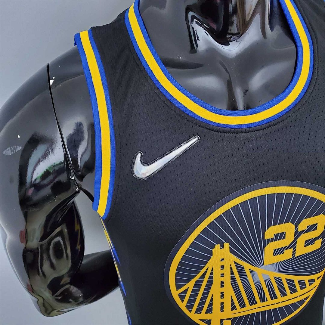 2022 75th Anniversary Wiggins #22 Warriors City Edition Black 4
