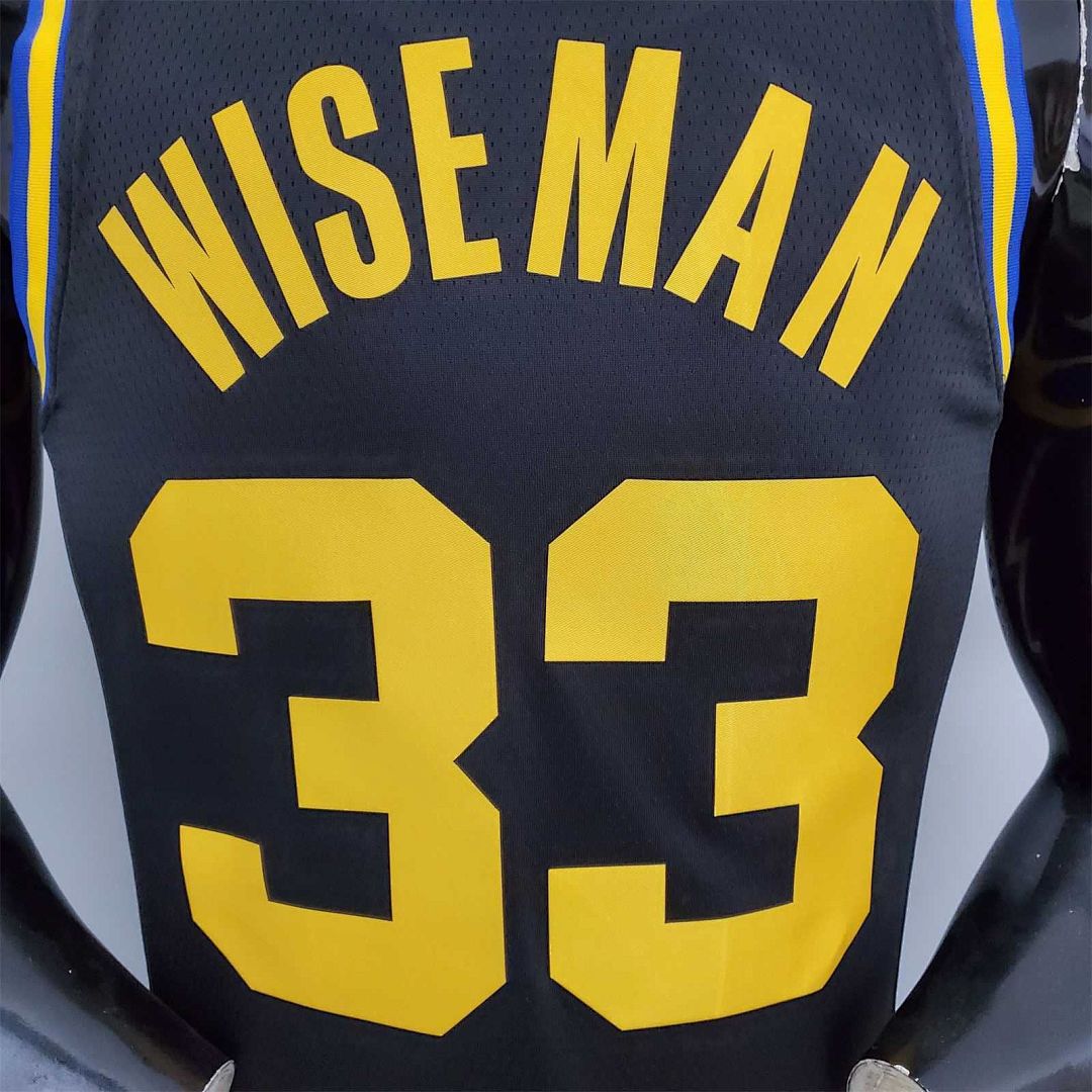 2022 75th Anniversary Wiseman#33 Warriors City Edition Black 6
