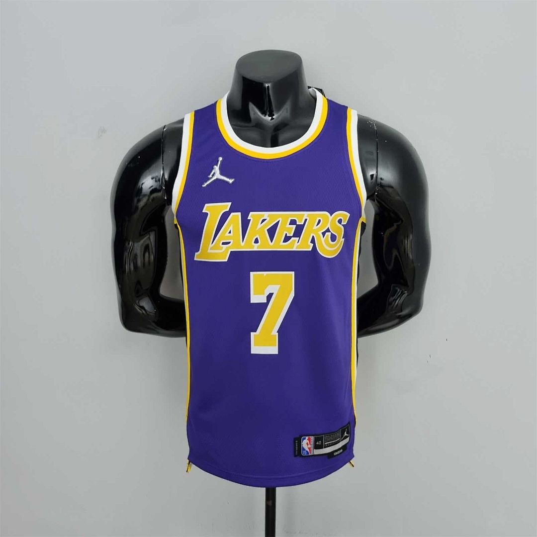 75th Anniversary Anthony #7 Los Angeles Lakers Jordan Purple NBA Jersey