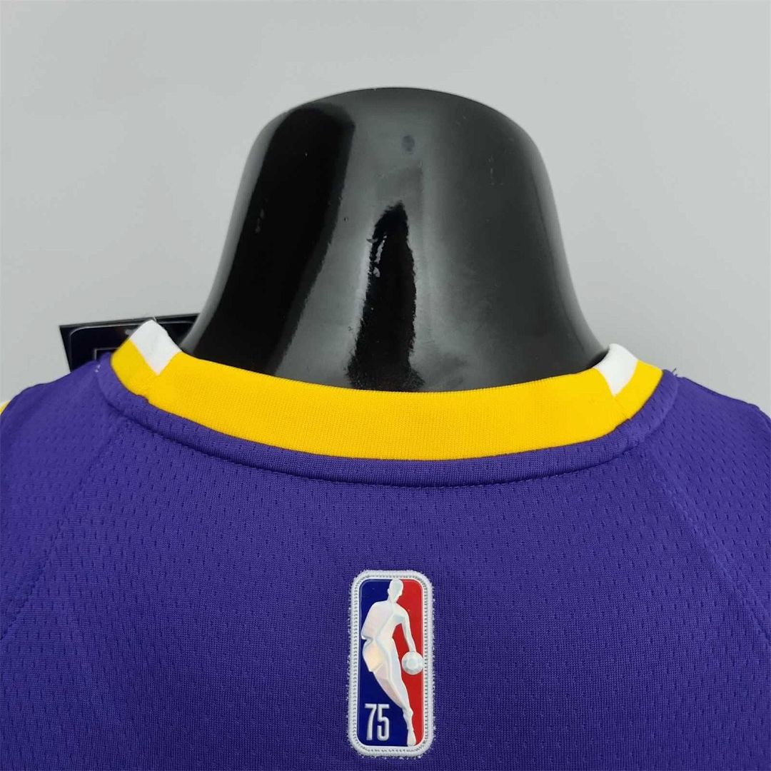 75th Anniversary Anthony #7 Los Angeles Lakers Jordan Purple NBA Jersey 10