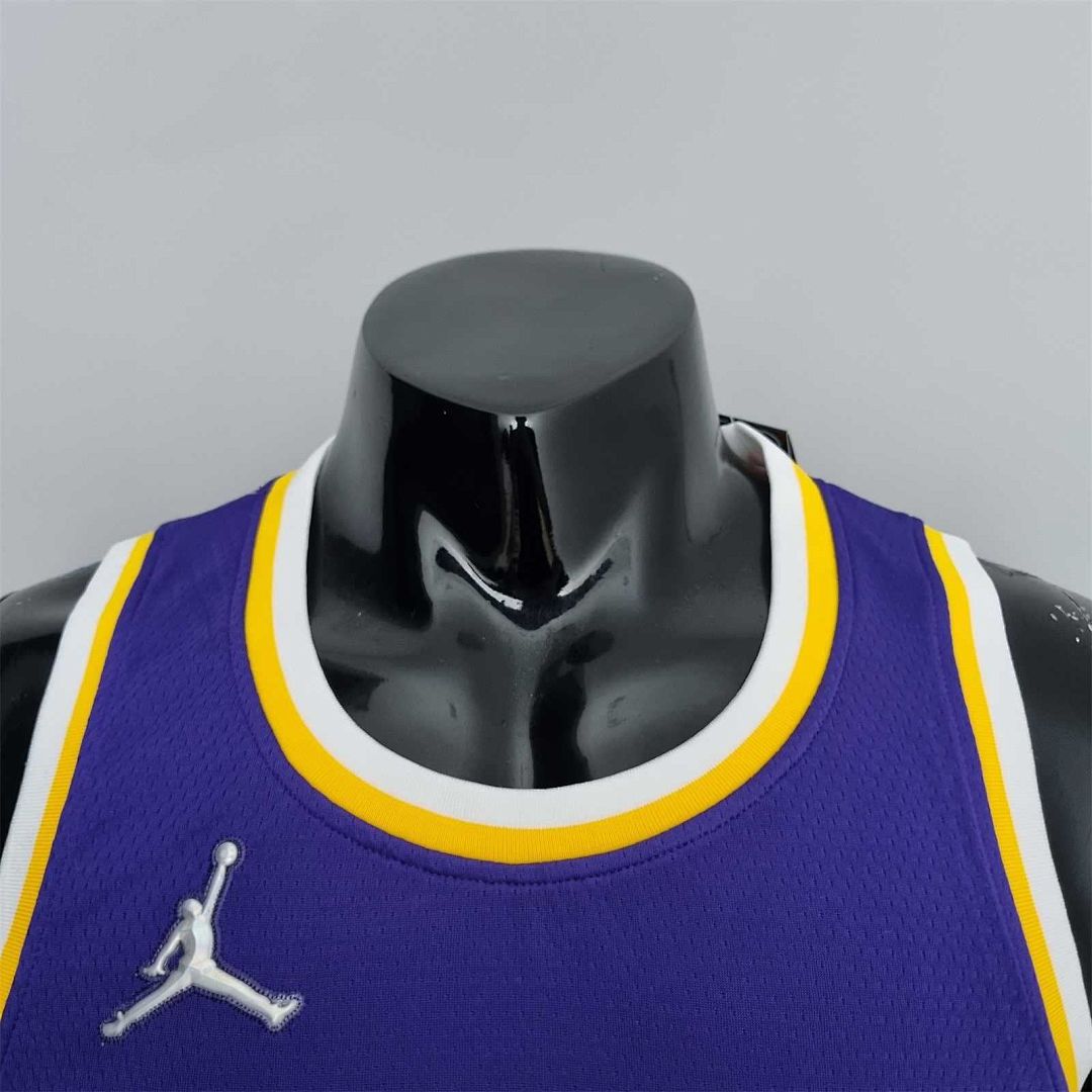 75th Anniversary Anthony #7 Los Angeles Lakers Jordan Purple NBA Jersey 5