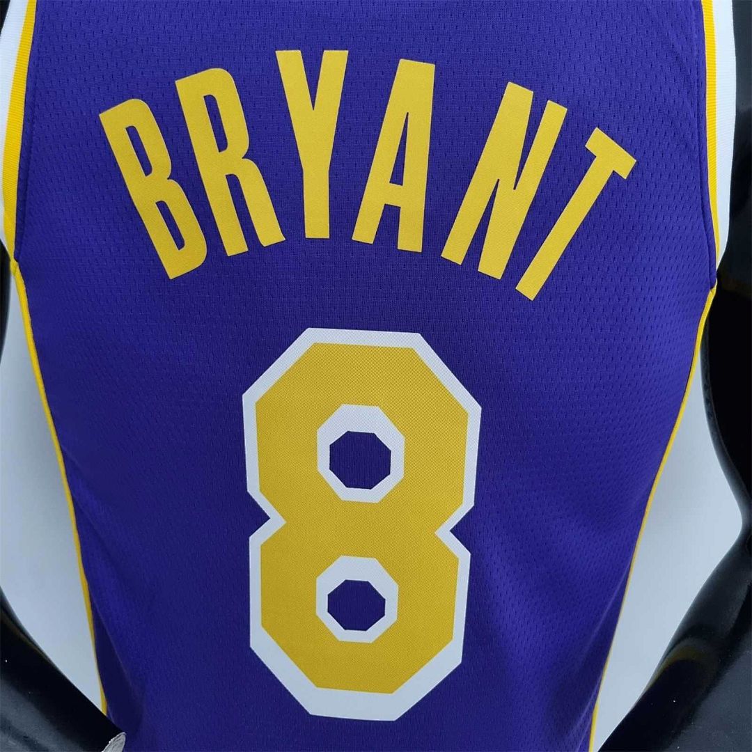 75th Anniversary BRYANT#8 Los Angeles Lakers Jordan Purple NBA Jersey 3