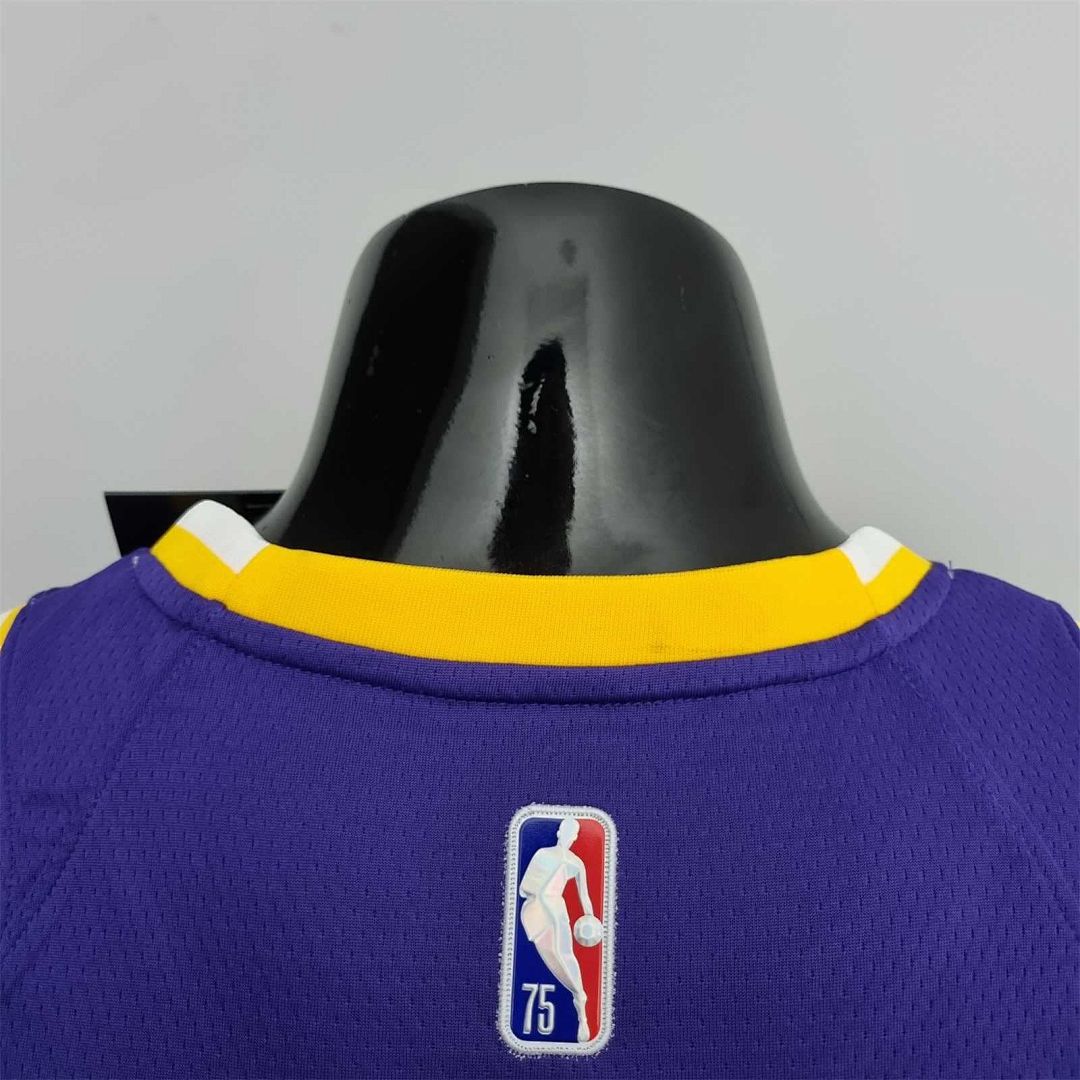 75th Anniversary BRYANT#8 Los Angeles Lakers Jordan Purple NBA Jersey 4