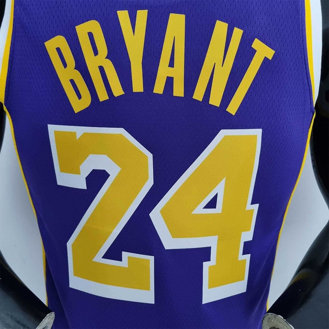 75th Anniversary BRYANT#24 Los Angeles Lakers Jordan Purple NBA Jersey 2