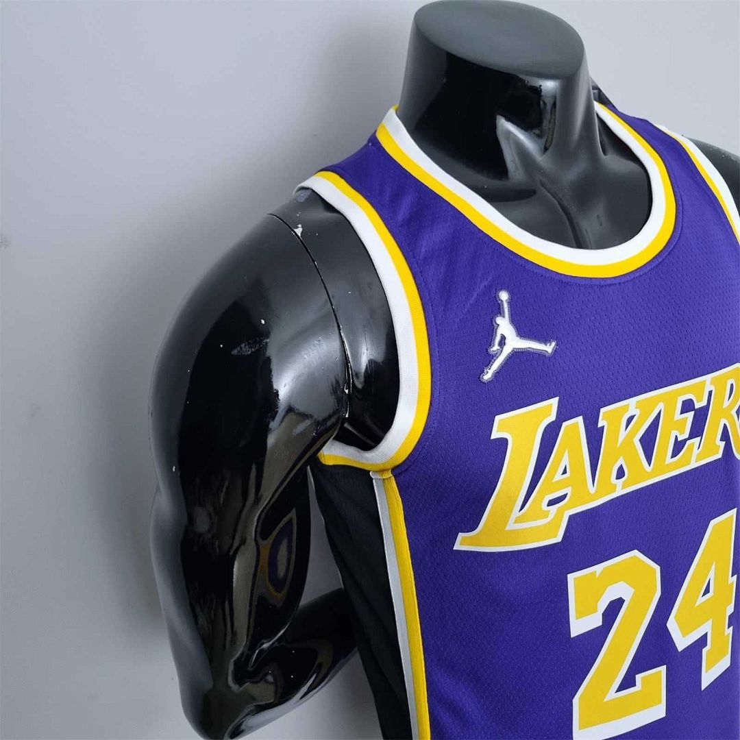 75th Anniversary BRYANT#24 Los Angeles Lakers Jordan Purple NBA Jersey 5