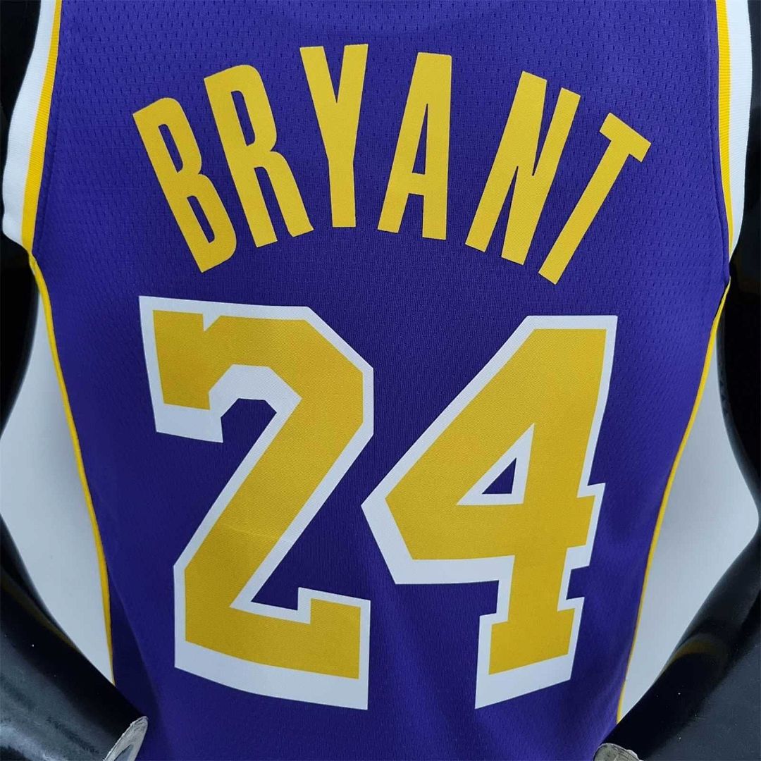 75th Anniversary BRYANT#24 Los Angeles Lakers Jordan Purple NBA Jersey 9
