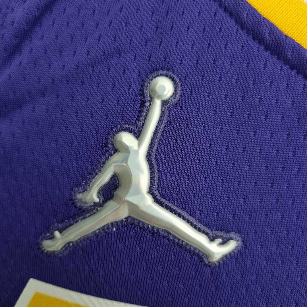 75th Anniversary Davis #3 Los Angeles Lakers Jordan Purple NBA Jersey 6