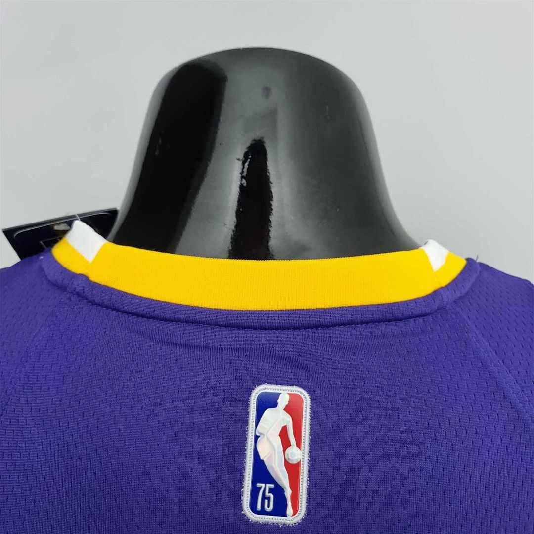 75th Anniversary Howard #39 Los Angeles Lakers Jordan Purple NBA Jersey 10