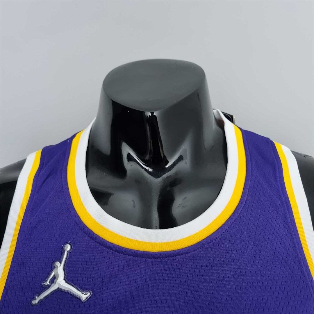 75th Anniversary Howard #39 Los Angeles Lakers Jordan Purple NBA Jersey 3