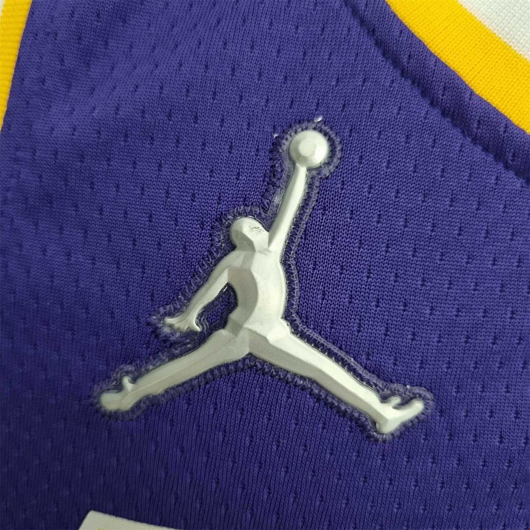 75th Anniversary Howard #39 Los Angeles Lakers Jordan Purple NBA Jersey 4