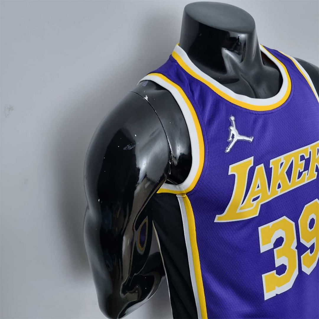 75th Anniversary Howard #39 Los Angeles Lakers Jordan Purple NBA Jersey 5