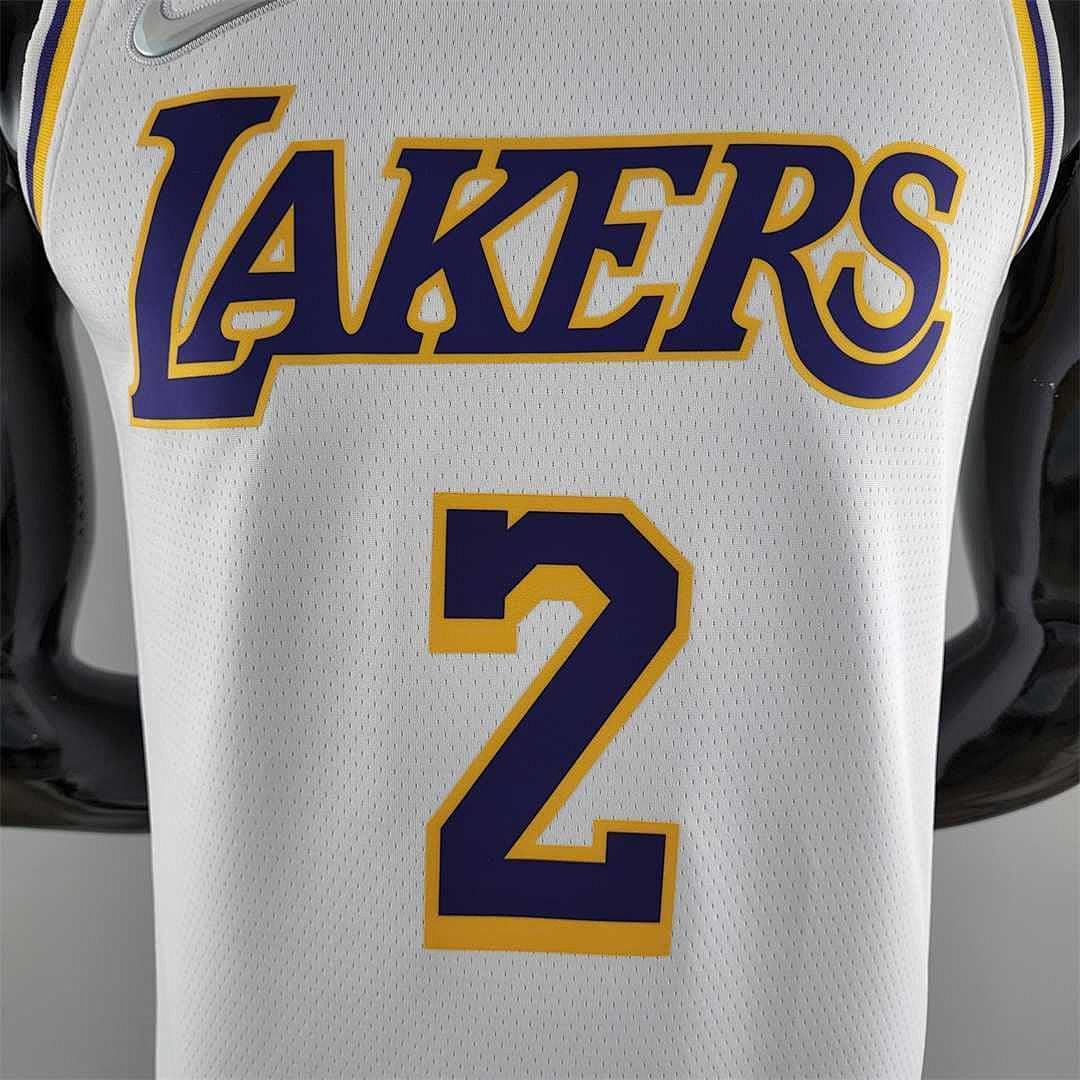 75th Anniversary IRVING #2 Los Angeles Lakers White NBA Jersey 5