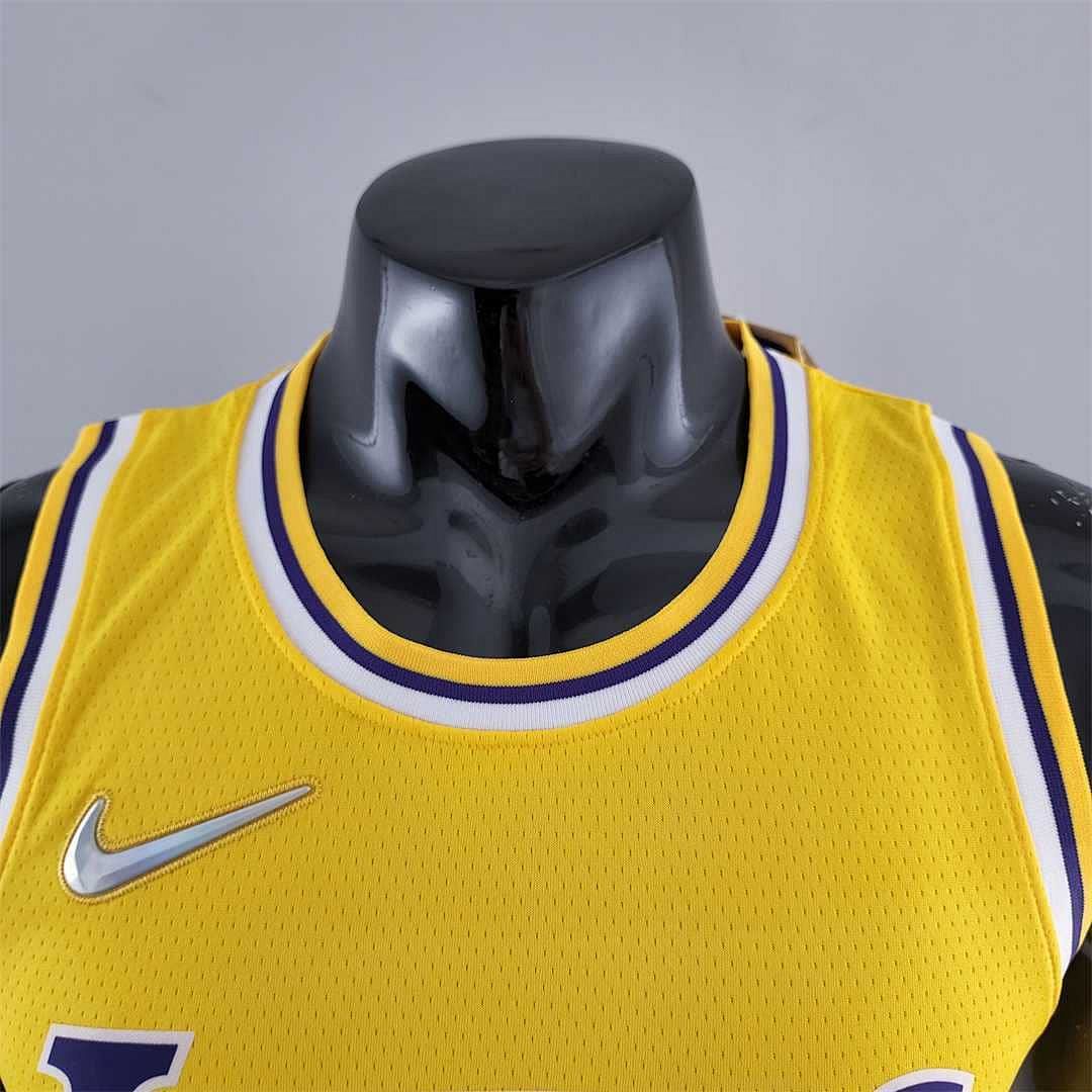 75th Anniversary IRVING #2 Los Angeles Lakers Yellow NBA Jersey 3