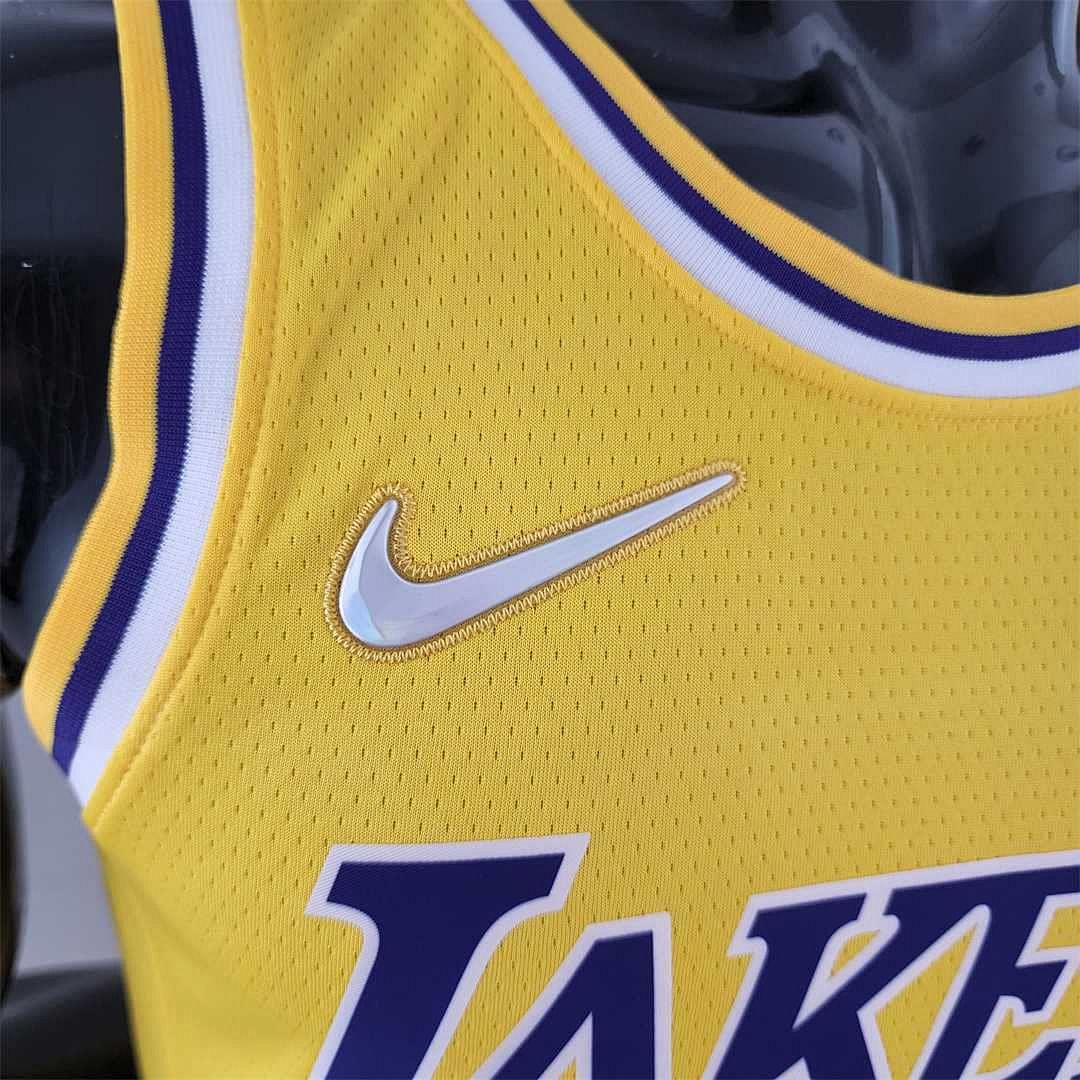 75th Anniversary IRVING #2 Los Angeles Lakers Yellow NBA Jersey 4
