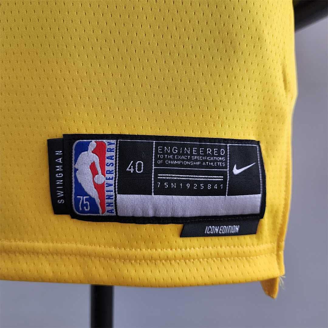 75th Anniversary IRVING #2 Los Angeles Lakers Yellow NBA Jersey 6