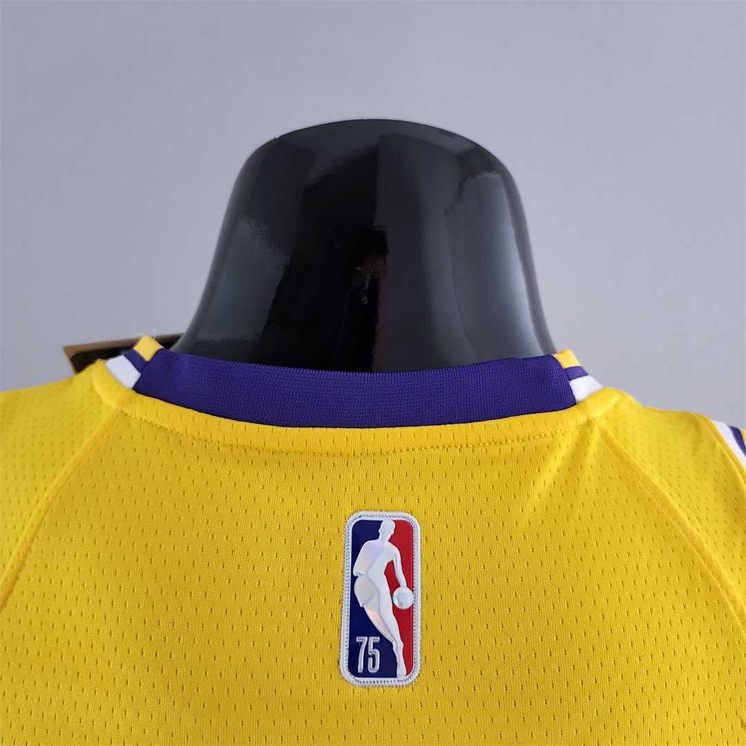 75th Anniversary IRVING #2 Los Angeles Lakers Yellow NBA Jersey 9