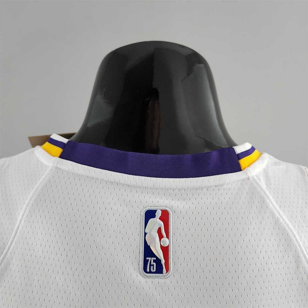 75th Anniversary IRVING #11 Los Angeles Lakers White NBA Jersey 3