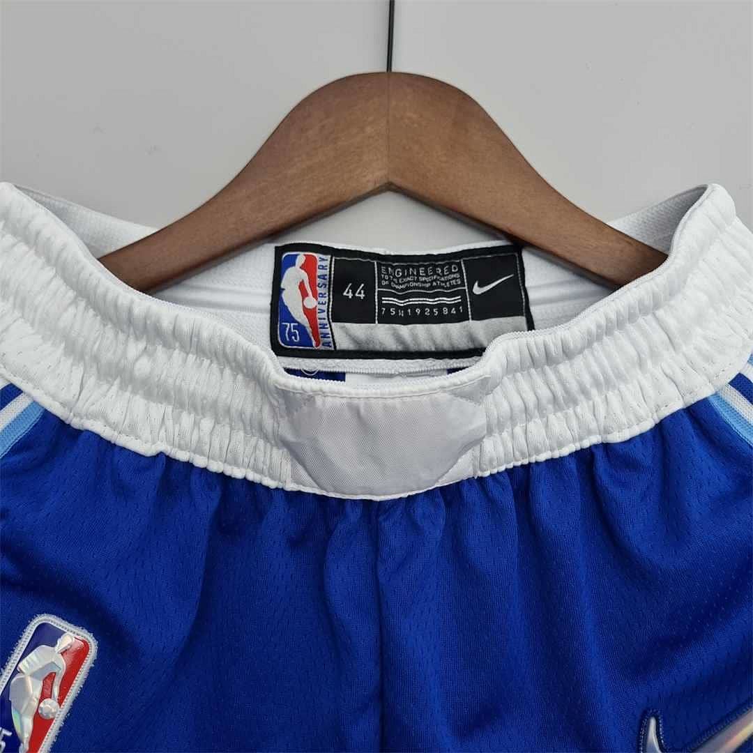 75th aniversario Los Angeles Lakers azul NBA pantalones cortos 2