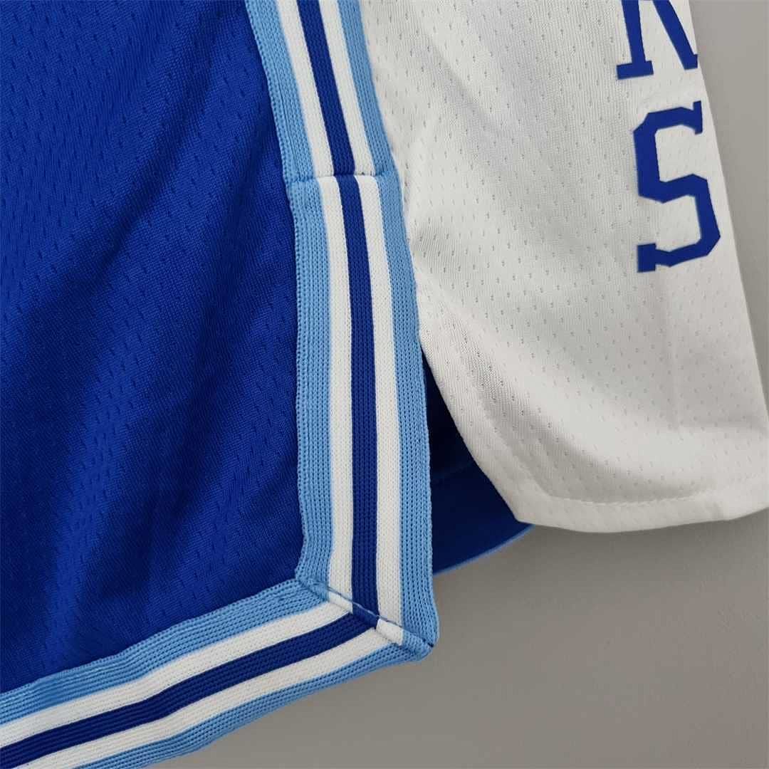 75th aniversario Los Angeles Lakers azul NBA pantalones cortos 7