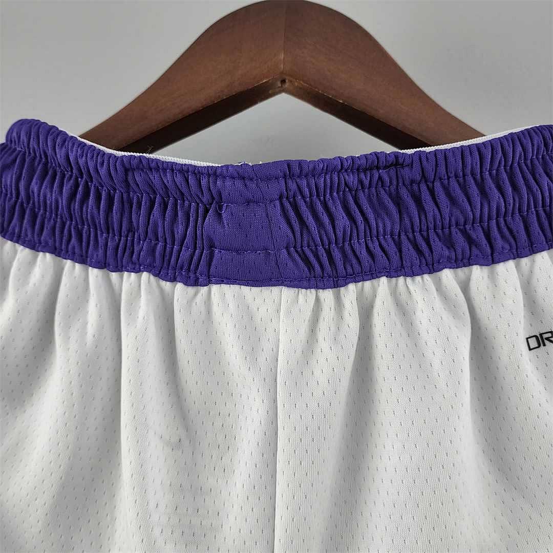 75th anniversary Los Angeles Lakers white NBA shorts 9
