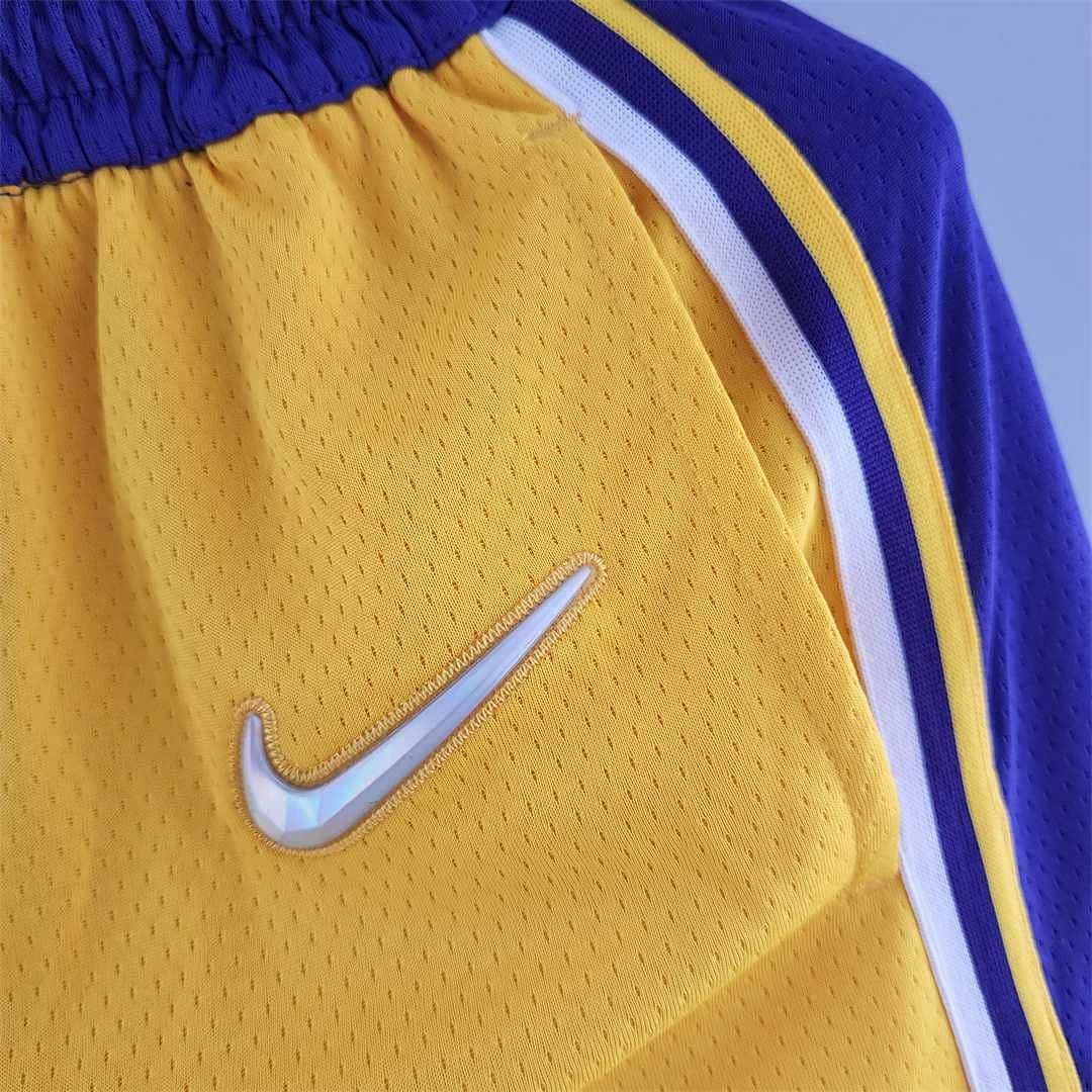 75th anniversary Los Angeles Lakers Yellow NBA shorts 4