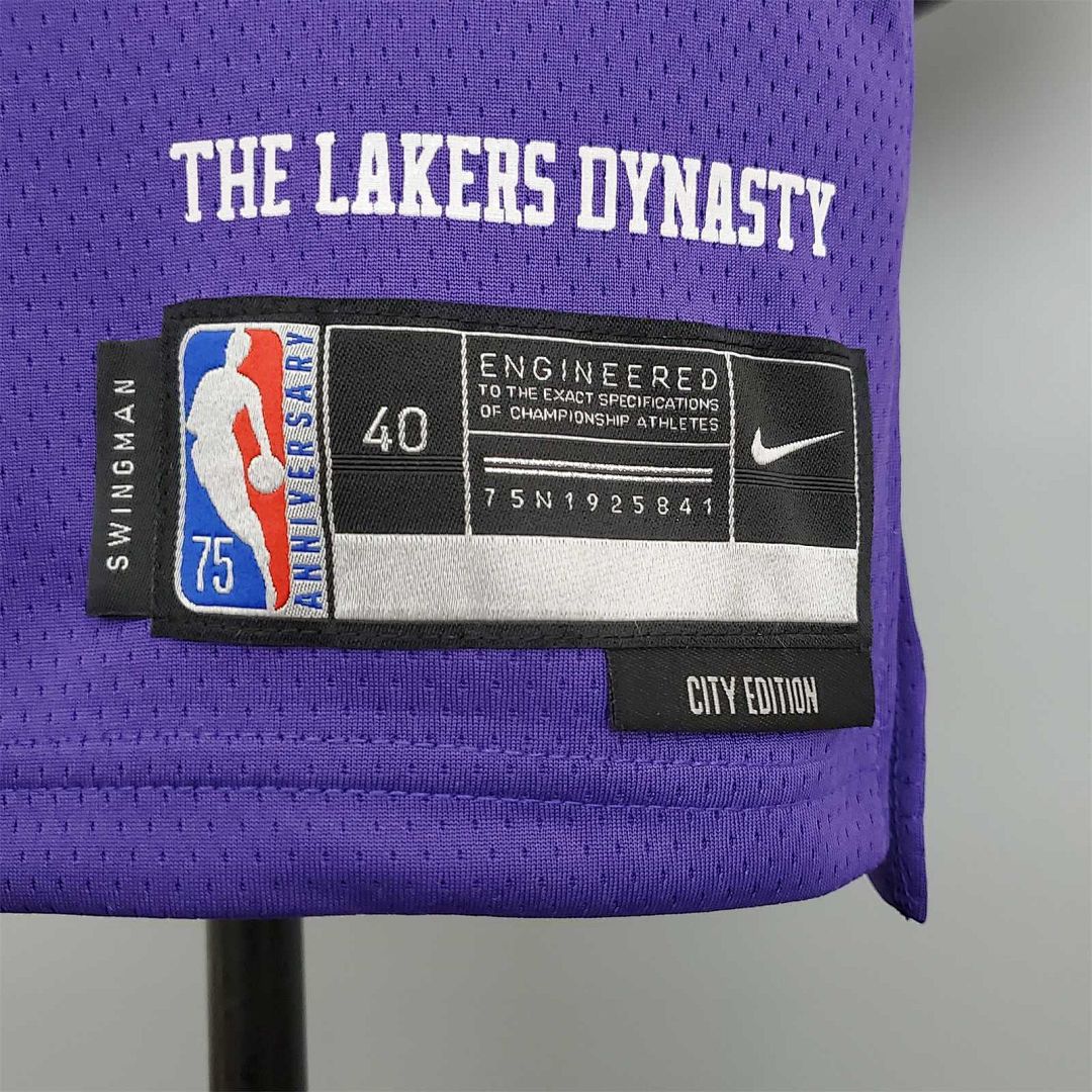 75th Anniversary master chief#117 Lakers White X-BOX Co-branded Purple 8