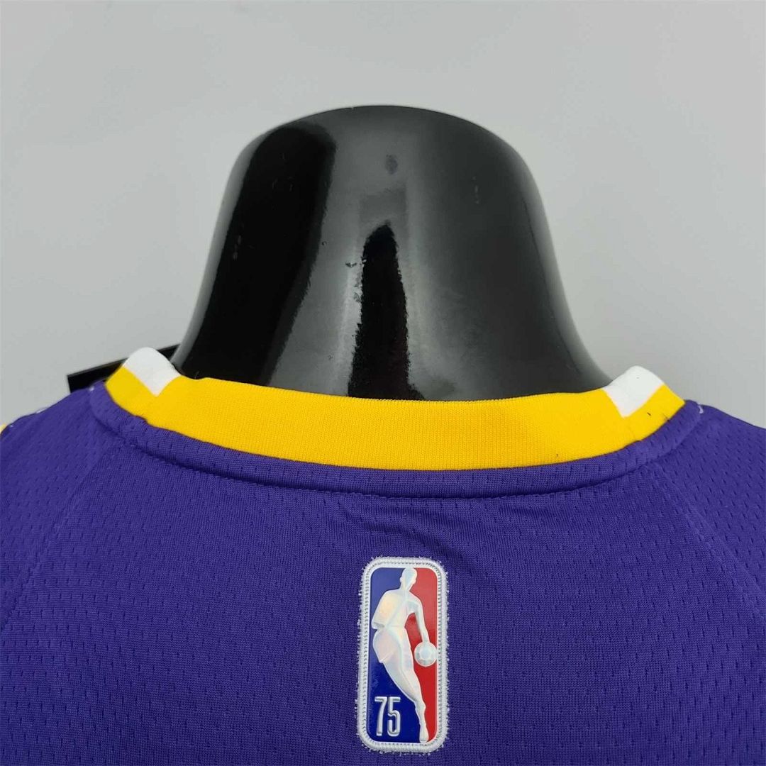 75th Anniversary Rondo #4 Los Angeles Lakers Jordan Purple NBA Jersey 4