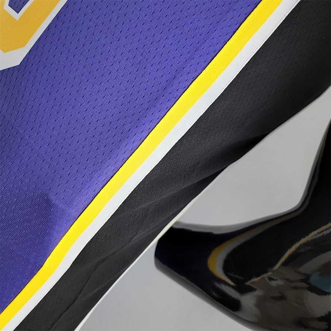 75th Anniversary TOSCANO #95 Los Angeles Lakers Jordan Purple NBA Jersey 6