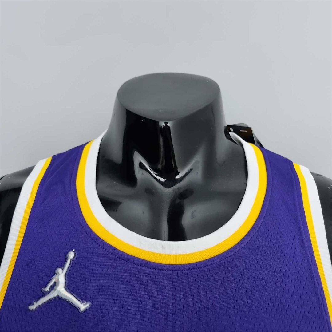 75th Anniversary Westbrook #0 Los Angeles Lakers Jordan Purple NBA Jersey 6